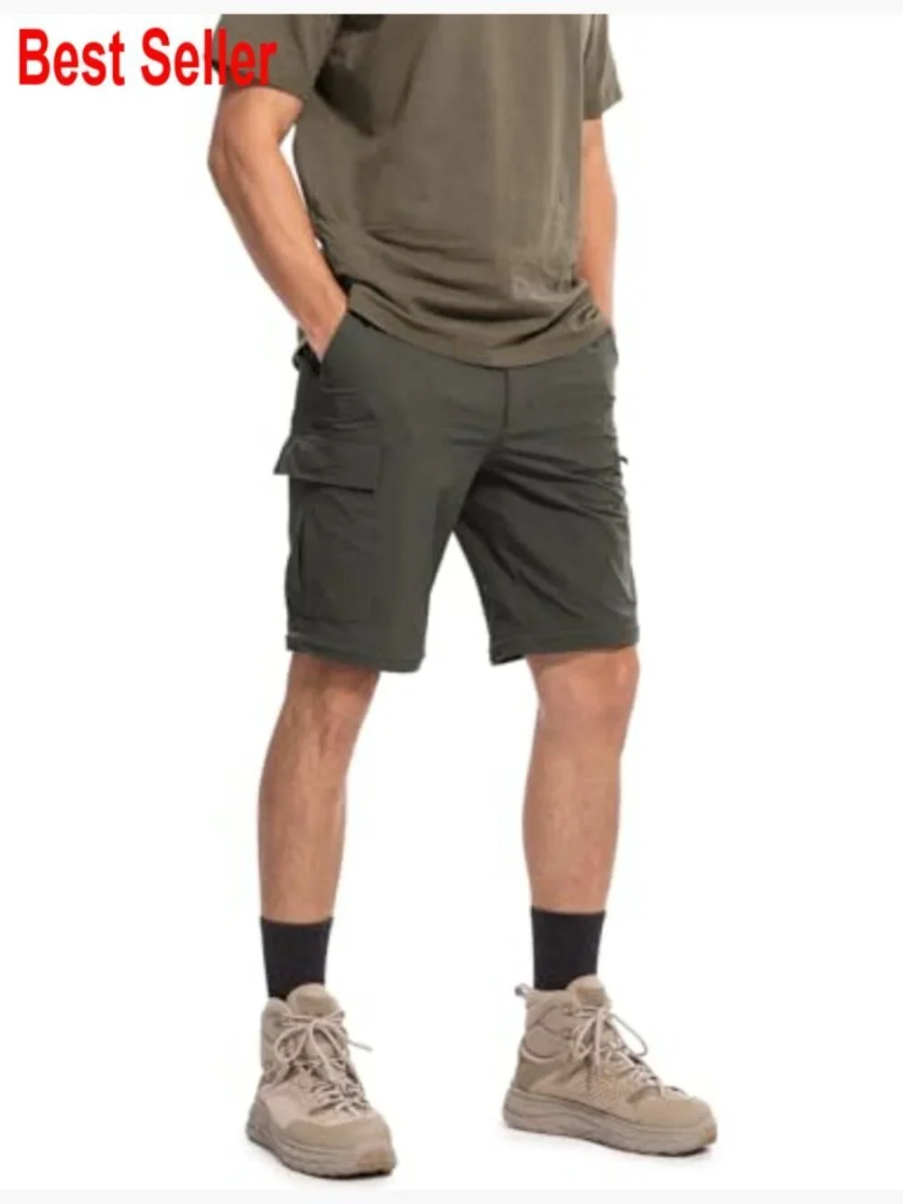 Convertible Hiking Pants Quick-Dry Water-Resistant Lightweight Zip-Off